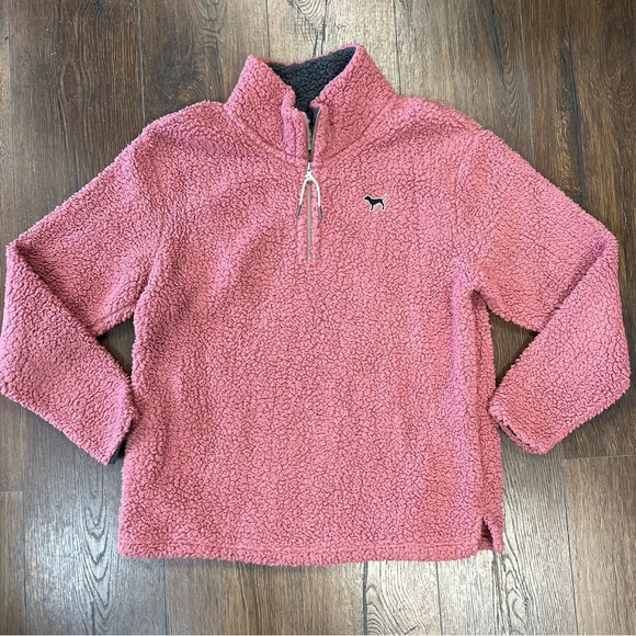 Victoria’s Secret pink half zip Sherpa SZ MED - Picture 1 of 3
